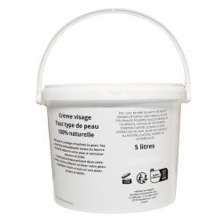 Crème visage tous types de peau - gros contenant 5 LITRES