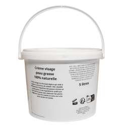 Crème visage peau grasse - gros contenant 5 LITRES