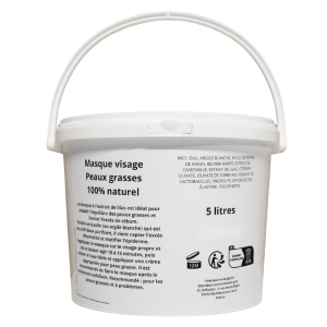 Masque visage peau grasse - gros contenant 5 LITRES