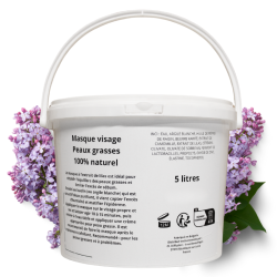 Masque visage peau grasse - gros contenant 5 LITRES