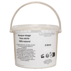 Masque visage peau sèche - gros contenant 5 LITRES