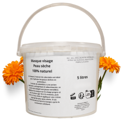 Masque visage peau sèche - gros contenant 5 LITRES