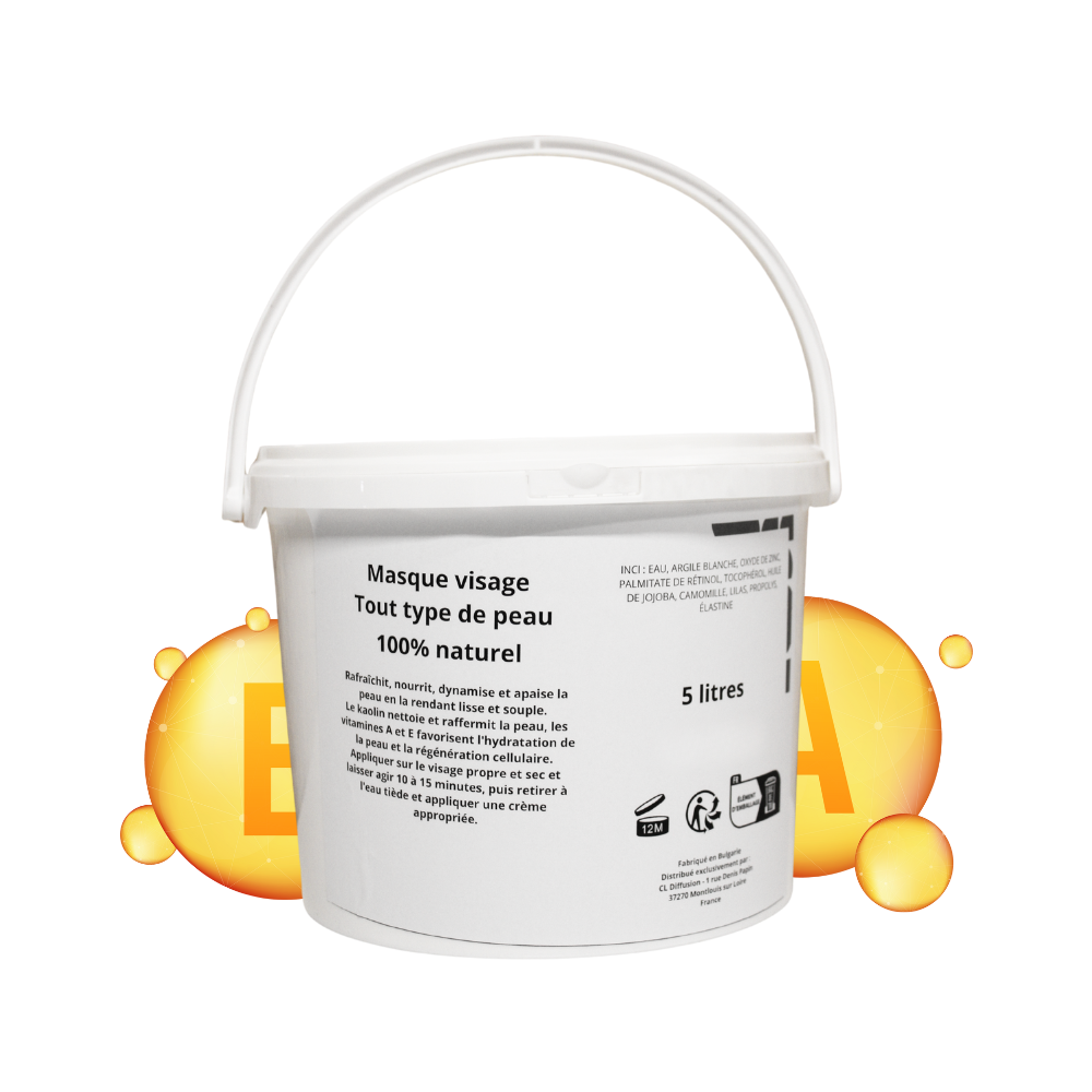 Masque visage tout type de peau - gros contenant 5 LITRES
