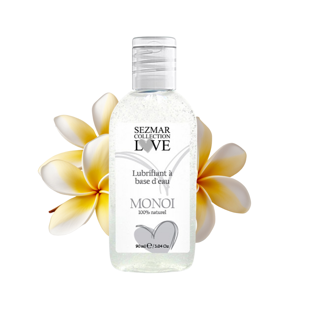 Lubrifiant à base d'eau 100% naturel Monoï 90 ml
