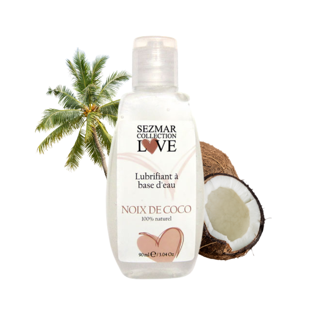 Lubrifiant à base d'eau 100% naturel Noix de coco 90 ml