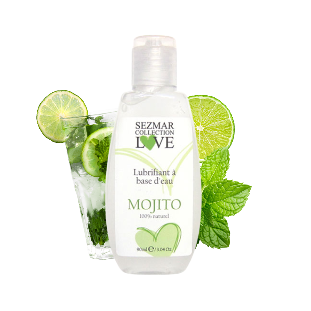 Lubrifiant à base d'eau 100% naturel Mojito 90 ml