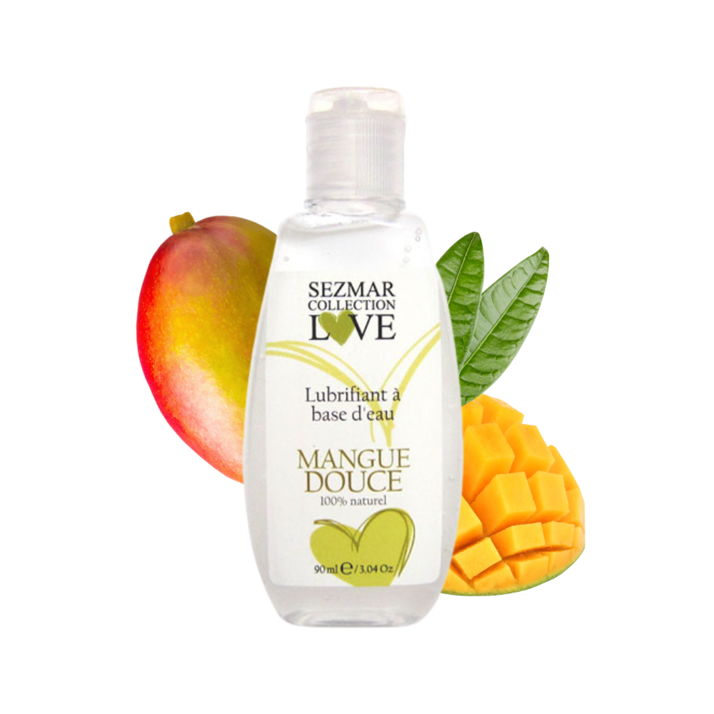 Lubrifiant à base d'eau 100% naturel Mangue 90 ml