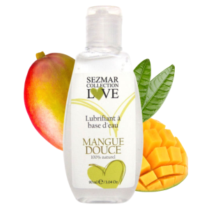Lubrifiant à base d'eau 100% naturel Mangue 90 ml