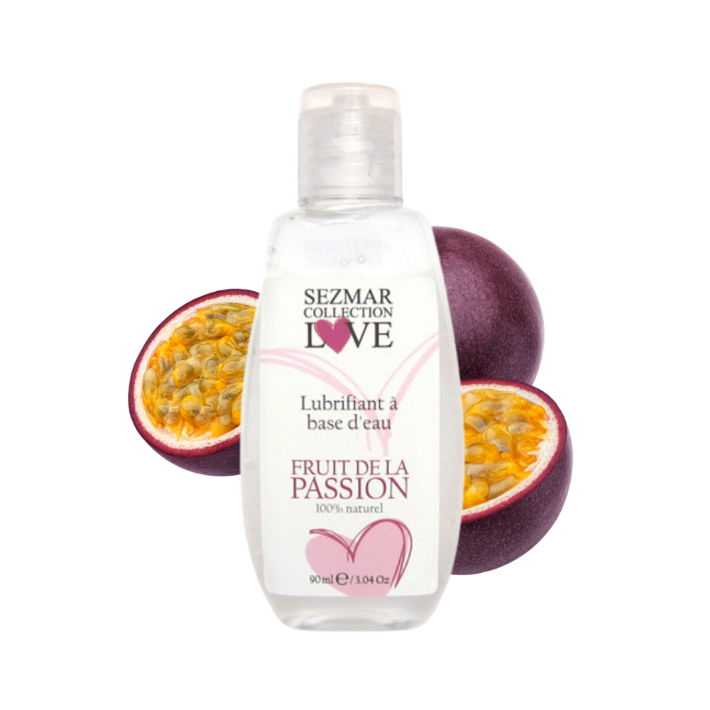 Lubrifiant à base d'eau 100% naturel Fruit de la passion 90 ml