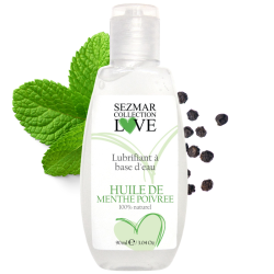 Lubrifiant à base d'eau 100% naturel Menthe poivrée 90 ml