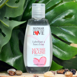 Lubrifiant à base d'eau 100% naturel Mousse fraise 90 ml