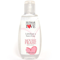 Lubrifiant à base d'eau 100% naturel Mousse fraise 90 ml