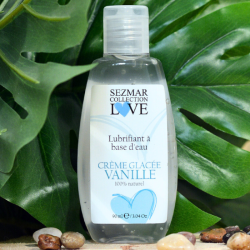 Lubrifiant à base d'eau 100% naturel Crème glacée vanille 90 ml