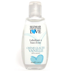Lubrifiant à base d'eau 100% naturel Crème glacée vanille 90 ml