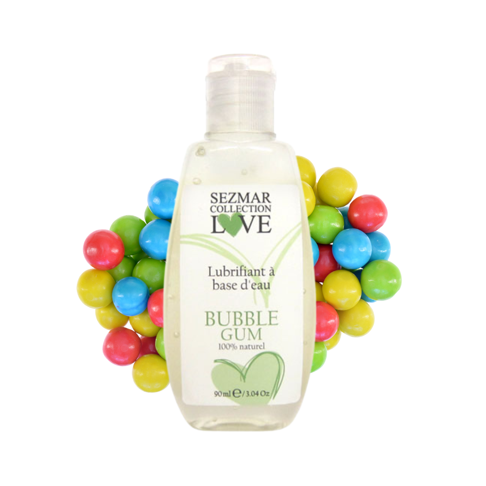 Lubrifiant à base d'eau 100% naturel Bubble Gum 90 ml