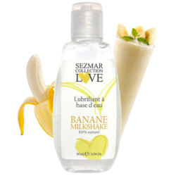 Lubrifiant à base d'eau 100% naturel Banane Milkshake 90 ml