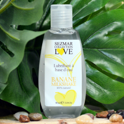 Lubrifiant à base d'eau 100% naturel Banane Milkshake 90 ml
