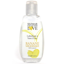 Lubrifiant à base d'eau 100% naturel Banane Milkshake 90 ml