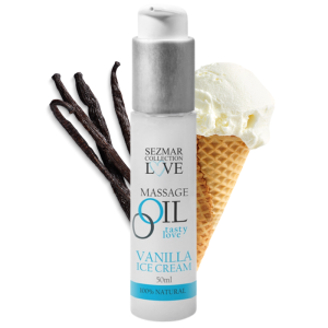 Huile de massage vanille 100% naturelle 50ml