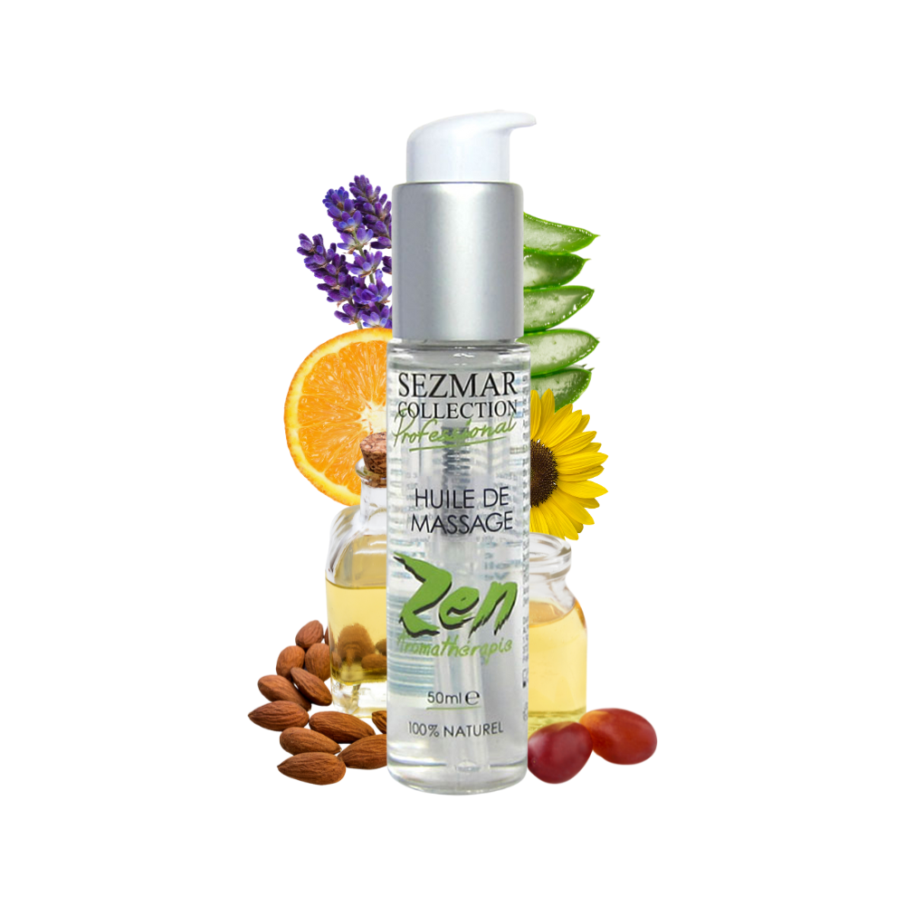 Huile de massage professionnelle ZEN 100% naturelle 50 ml