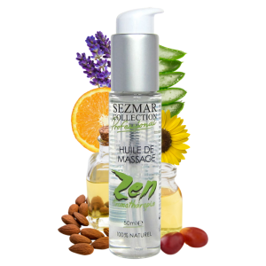 Huile de massage professionnelle ZEN 100% naturelle 50 ml