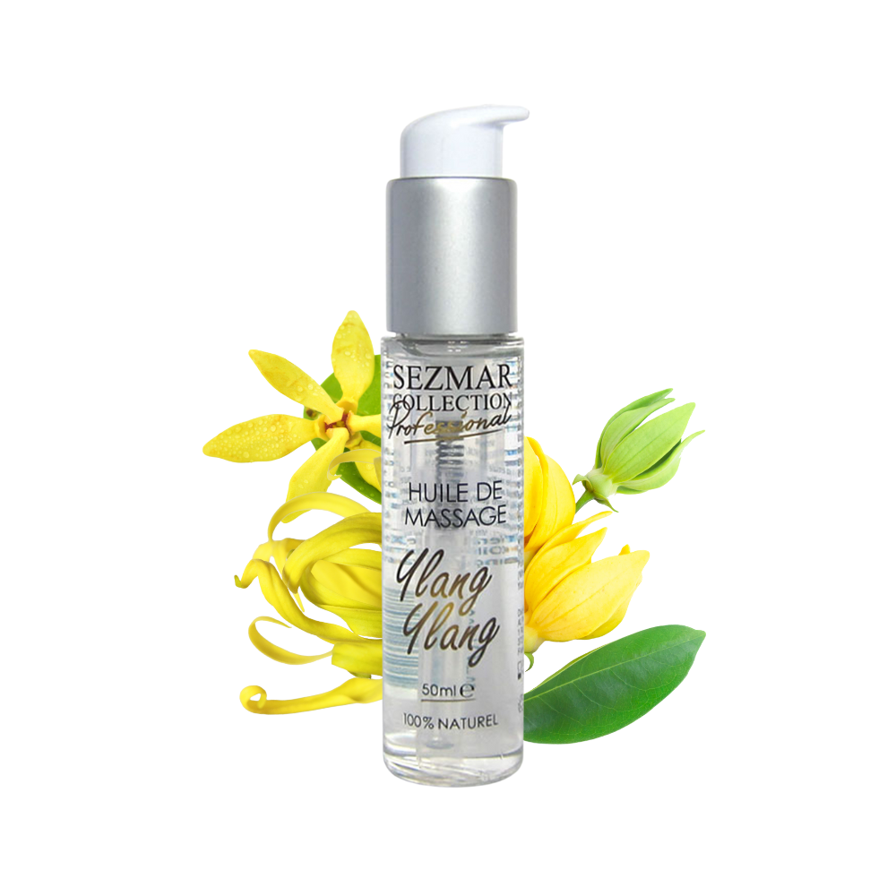 Huile de massage professionnelle Ylang Ylang 100% naturelle 50 ml