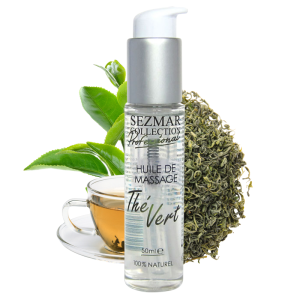 Huile de massage professionnelle Thé Vert 100% naturelle 50 ml