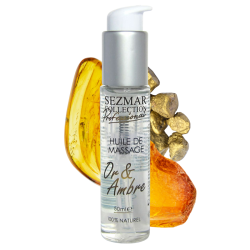 Huile de massage professionnelle Or  Ambre 100% naturelle 50 ml