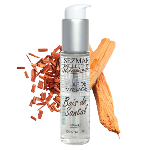 Huile de massage professionnelle Bois de Santal 100% naturelle 50 ml