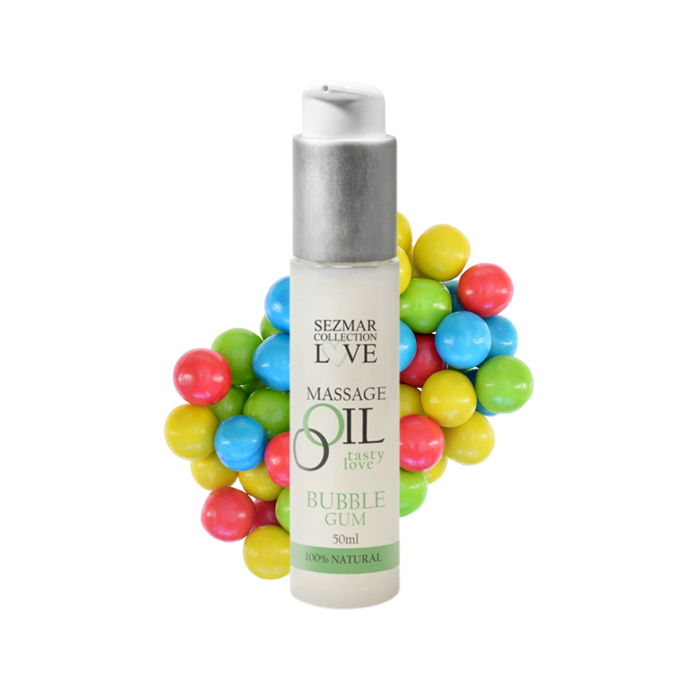 Huile de massage bubble gum 100% naturelle 50ml