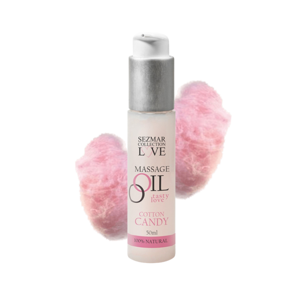 Huile de massage barbe à papa 100% naturelle 50ml