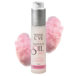 Huile de massage barbe à papa 100% naturelle 50ml