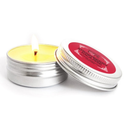 Mini Bougie de massage mousse fraise 100% naturelle 30ml