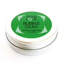 Mini Bougie de massage Bubble Gum 100% naturelle 30ml