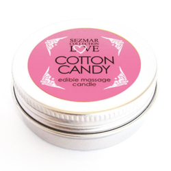 Mini Bougie de massage barbe à papa 100% naturelle 30 ml