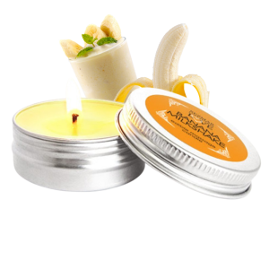 Mini Bougie de massage milkshake banane 100% naturelle 30ml