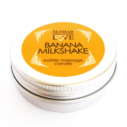 Mini Bougie de massage milkshake banane 100% naturelle 30ml