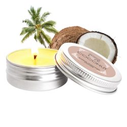 Bougie de massage noix de coco 30ml 100% naturelle