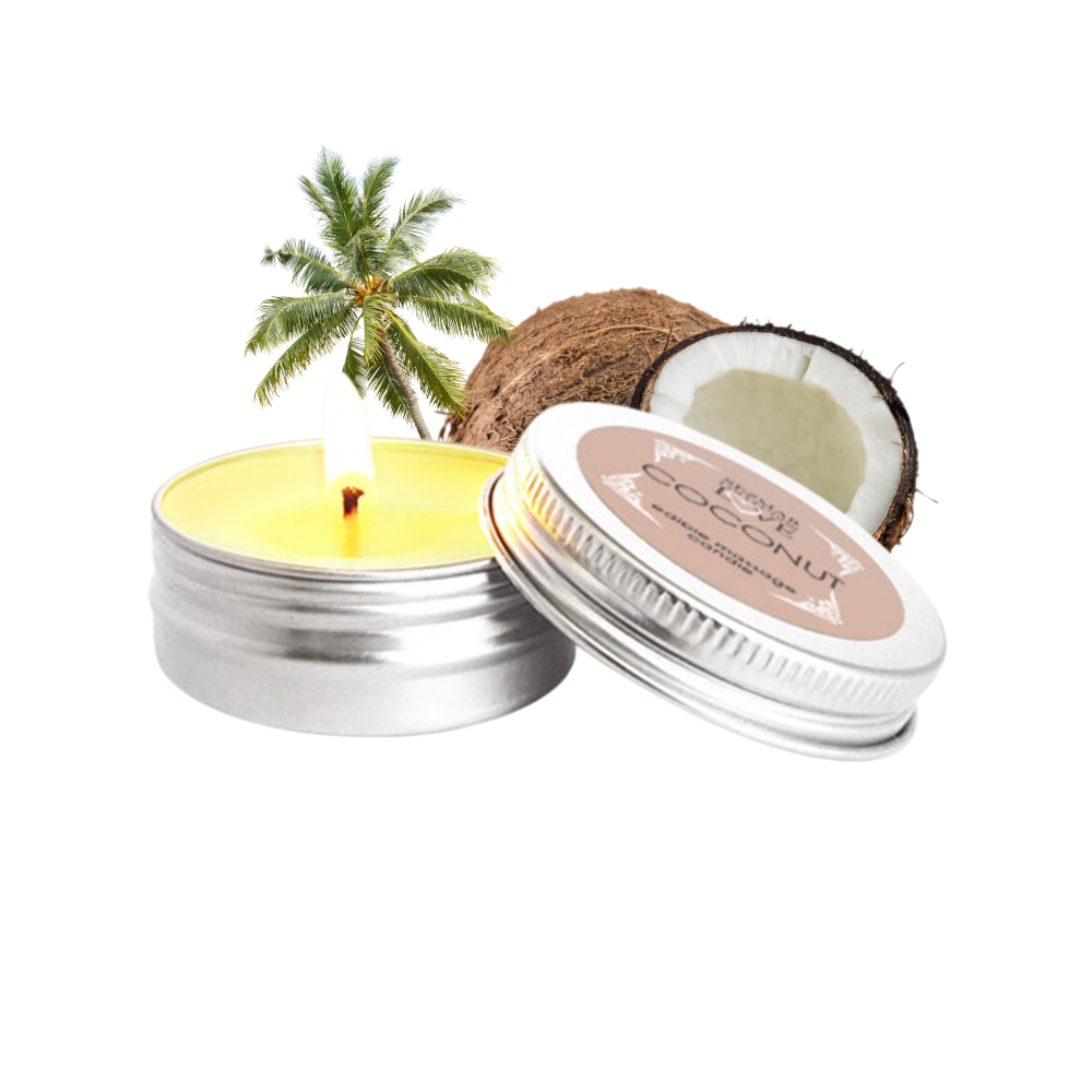 Bougie de massage noix de coco 30ml 100% naturelle