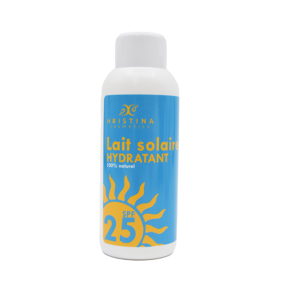 Lait solaire hydratant et protecteur SPF25 - 150ml 100% naturel