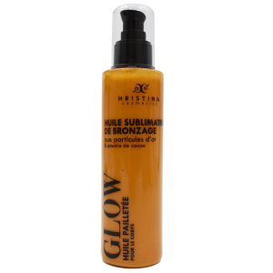 Huile sublimatrice de bronzage - Pailletée - 200ml 100% naturelle
