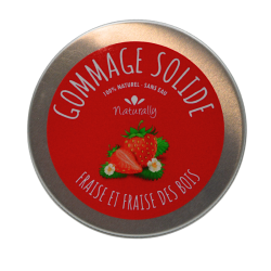 Gommage solide - Fraise et fraise des bois 70gr