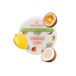 Gommage corps à la noix de coco, mangue  fruit de la passion - 250ml 100% naturel