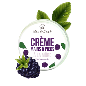 Crème mains et pieds à la mûre 100ml 100% naturelle
