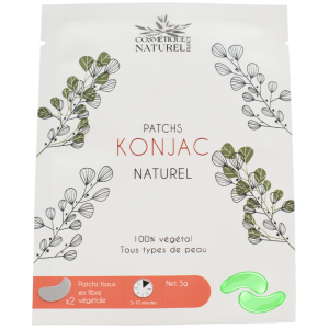 Patchs contours des yeux au Konjac - Aloé vera