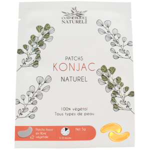 Patchs contours des yeux au Konjac - Curcuma