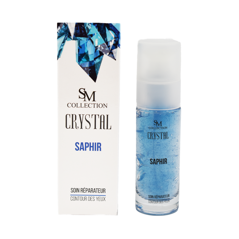 Crème pour le contour des yeux à la poudre de saphir 30ml 100% naturelle