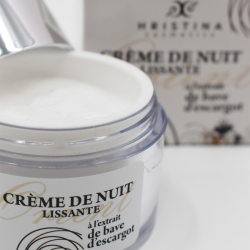 Crème de nuit hydratante à base de bave d'escargot 50ml 100% naturelle