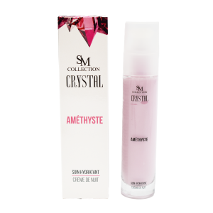Crème de nuit à la poudre d'améthyste 50ml 100% naturelle