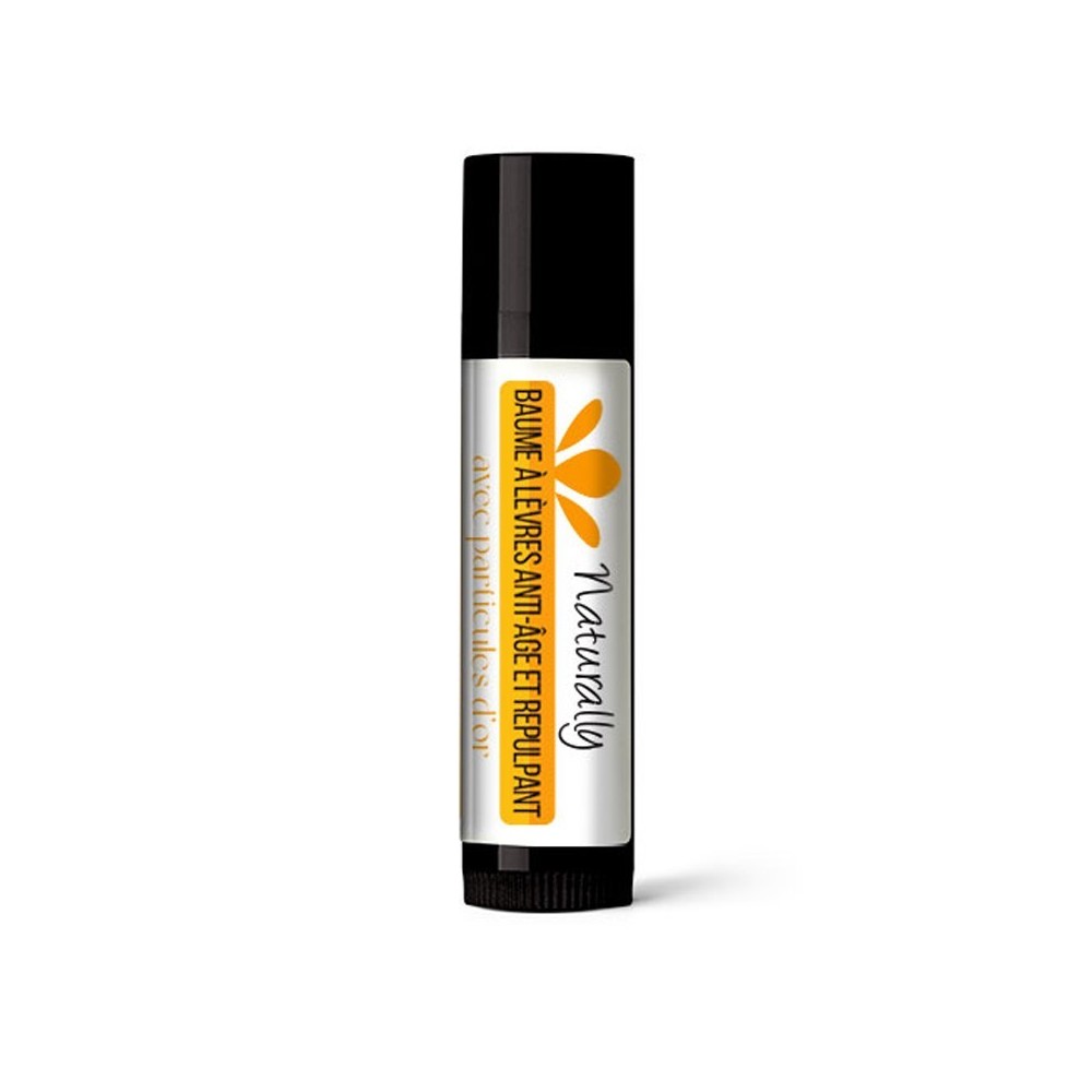 Baume à Lèvres Anti-âge et Volumateur aux particules d'or 100% naturel